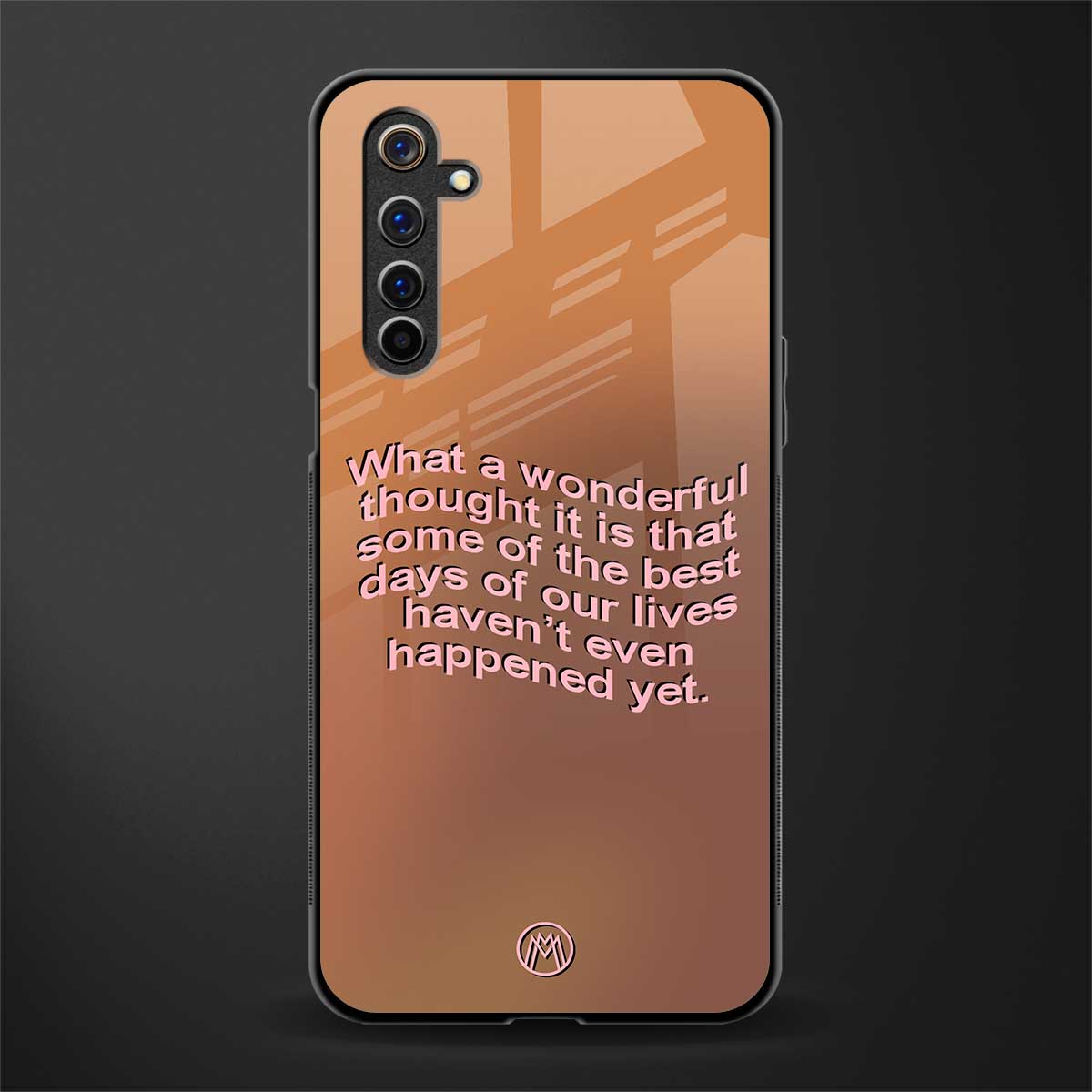 wonderful thought glass case for realme 6 pro image