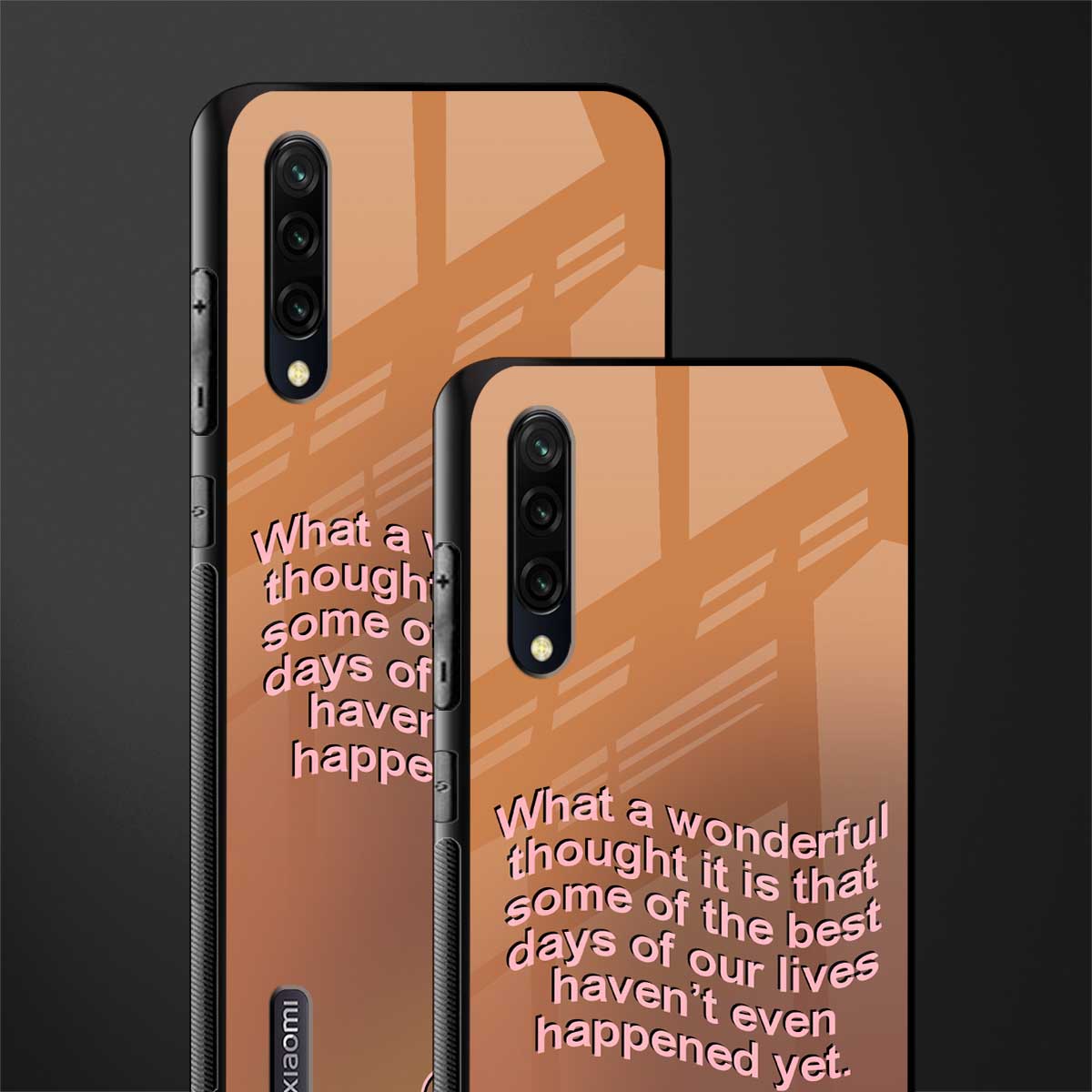 wonderful thought glass case for mi a3 redmi a3 image-2