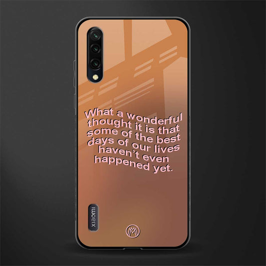 wonderful thought glass case for mi a3 redmi a3 image