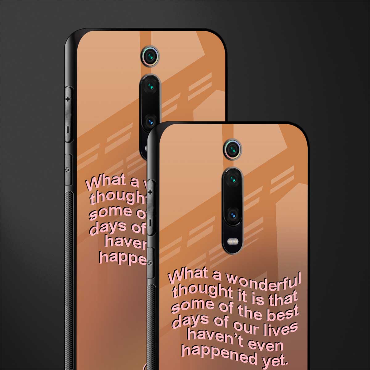wonderful thought glass case for redmi k20 pro image-2