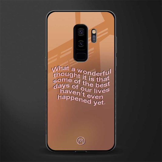 wonderful thought glass case for samsung galaxy s9 plus image