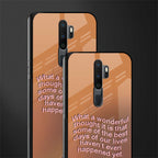 wonderful thought glass case for oppo a9 2020 image-2