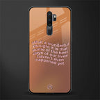 wonderful thought glass case for oppo a9 2020 image