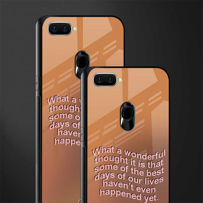 wonderful thought glass case for oppo a7 image-2