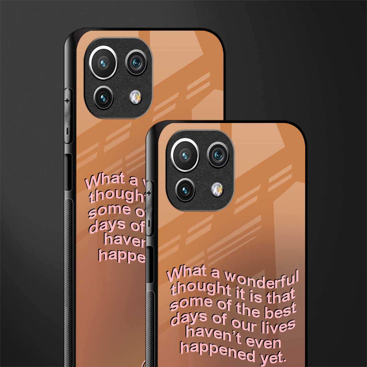 wonderful thought glass case for mi 11 lite image-2