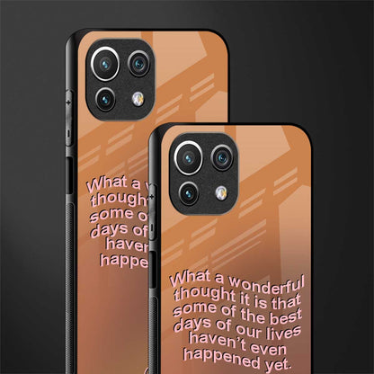 wonderful thought glass case for mi 11 lite image-2