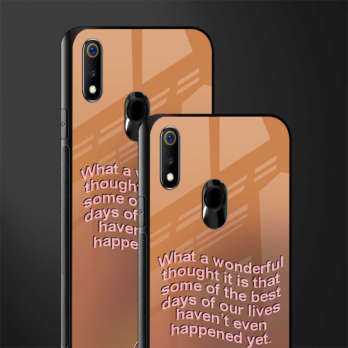 wonderful thought glass case for realme 3 pro image-2