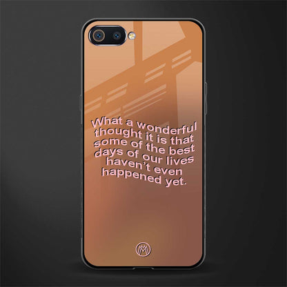 wonderful thought glass case for realme c2 image