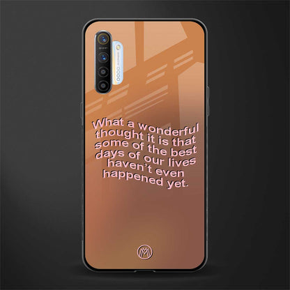 wonderful thought glass case for realme x2 image