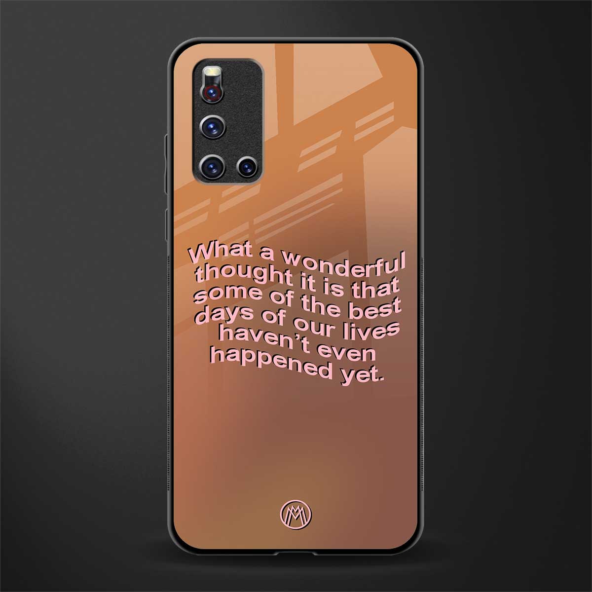 wonderful thought glass case for vivo v19 image