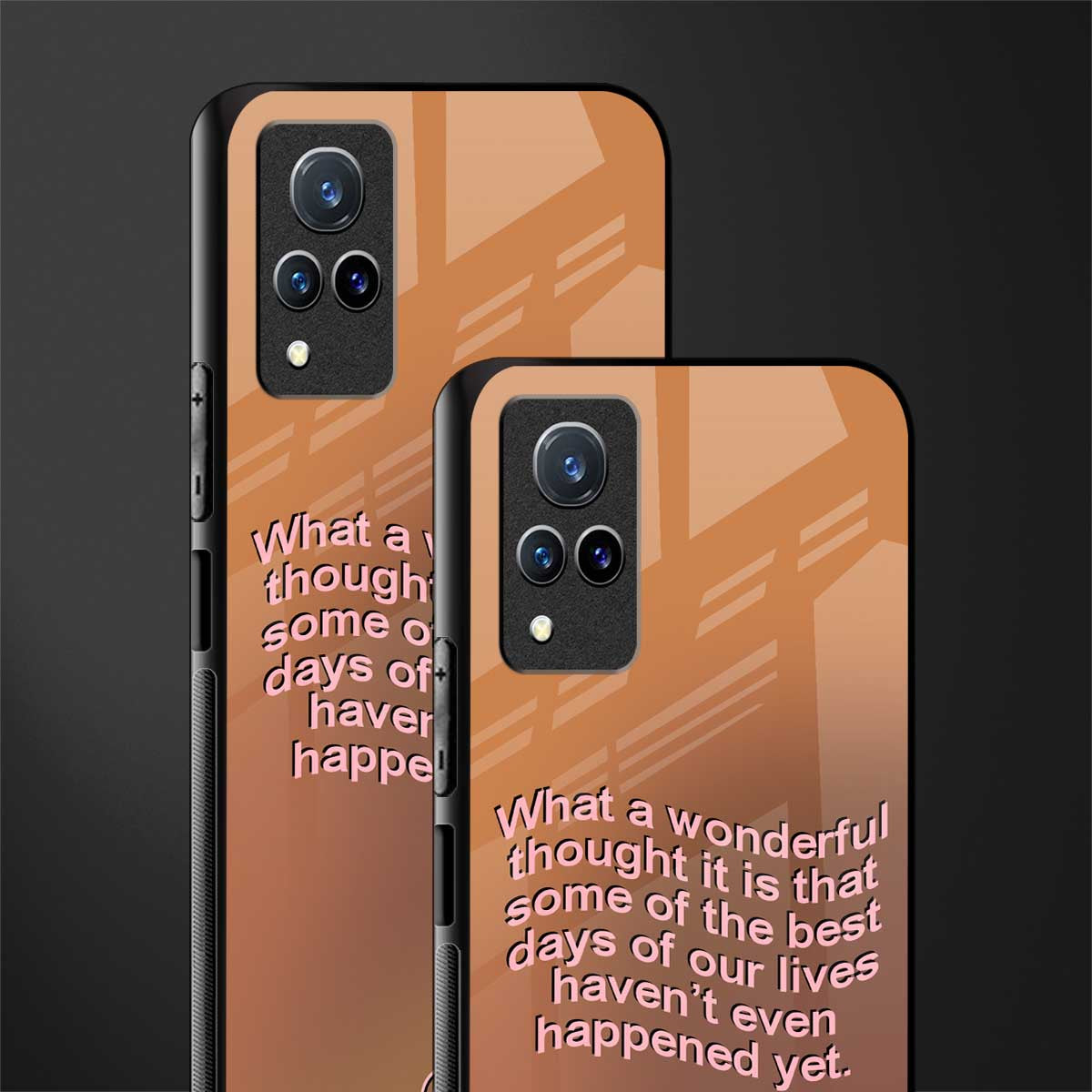 wonderful thought glass case for vivo v21 5g image-2