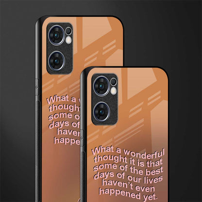 wonderful thought glass case for oppo reno7 5g image-2