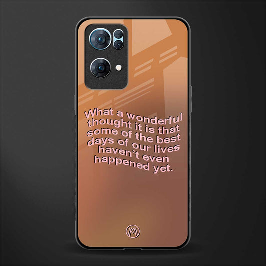 wonderful thought glass case for oppo reno7 pro 5g image