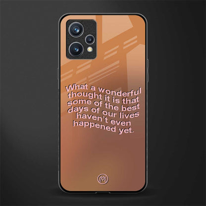 wonderful thought glass case for realme 9 4g image