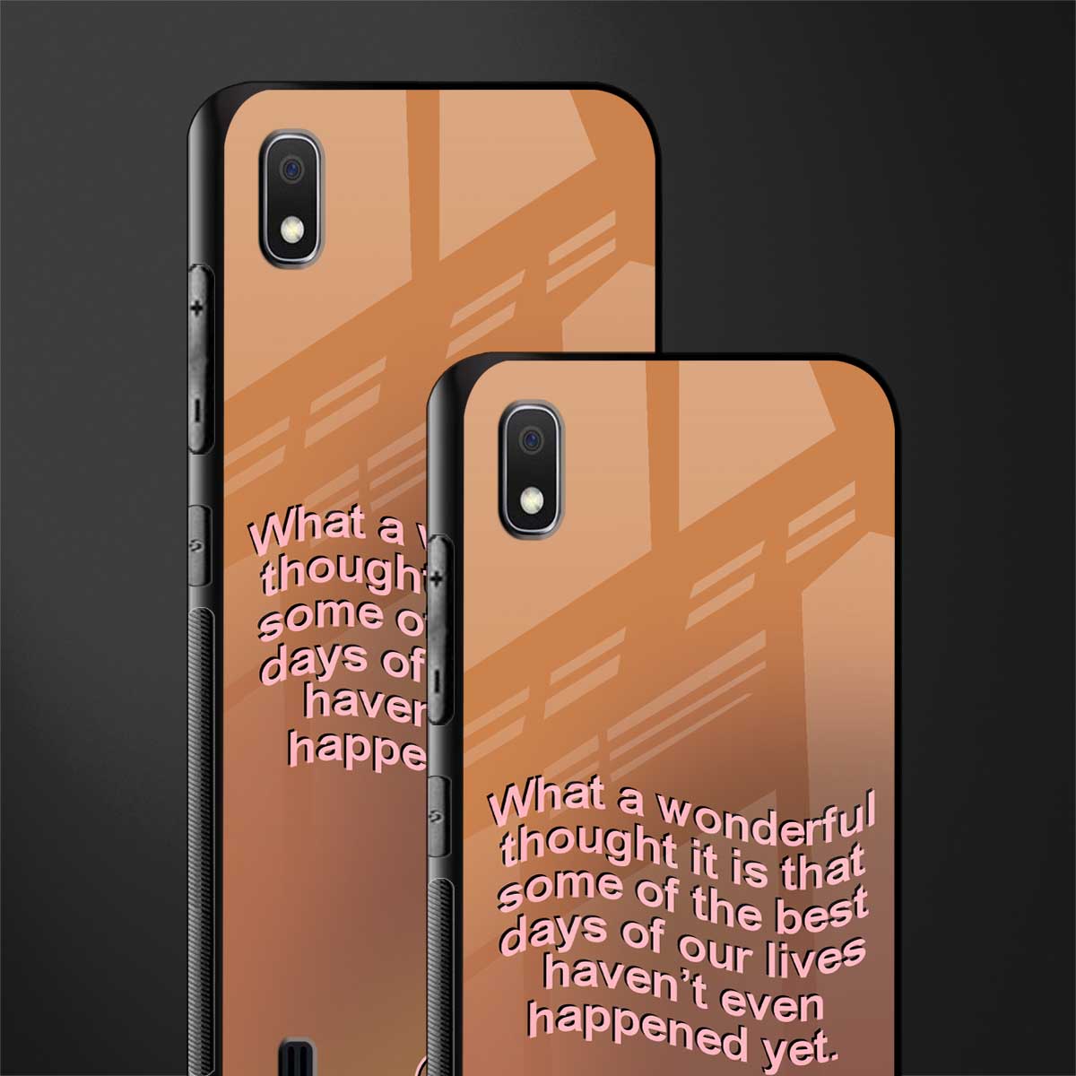 wonderful thought glass case for samsung galaxy a10 image-2