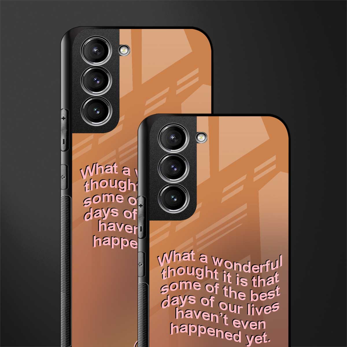 wonderful thought glass case for samsung galaxy s21 plus image-2