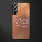 wonderful thought glass case for samsung galaxy s21 fe 5g image