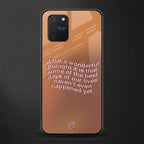 wonderful thought glass case for samsung galaxy a91 image