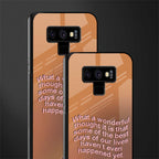 wonderful thought glass case for samsung galaxy note 9 image-2