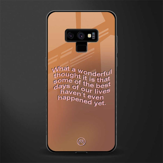 wonderful thought glass case for samsung galaxy note 9 image