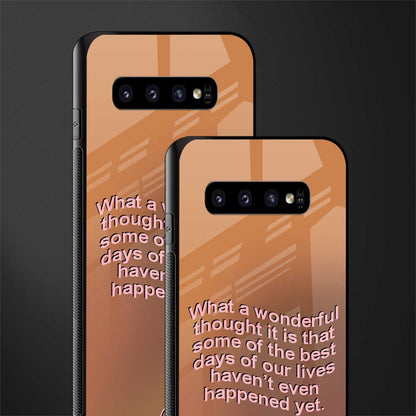 wonderful thought glass case for samsung galaxy s10 plus image-2