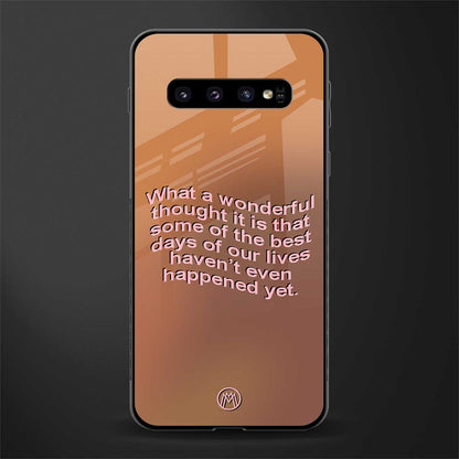 wonderful thought glass case for samsung galaxy s10 plus image