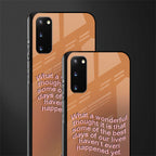wonderful thought glass case for samsung galaxy s20 image-2