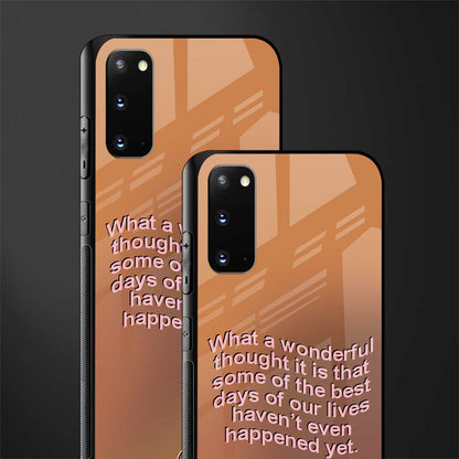 wonderful thought glass case for samsung galaxy s20 image-2