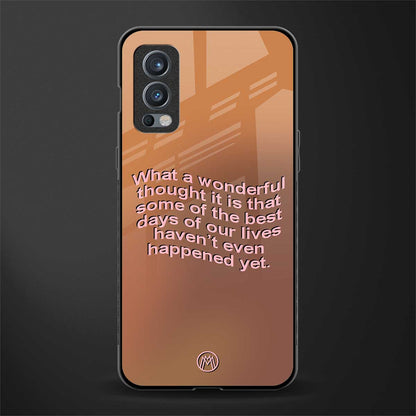wonderful thought glass case for oneplus nord 2 5g image