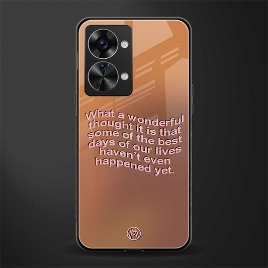 wonderful thought glass case for phone case | glass case for oneplus nord 2t 5g