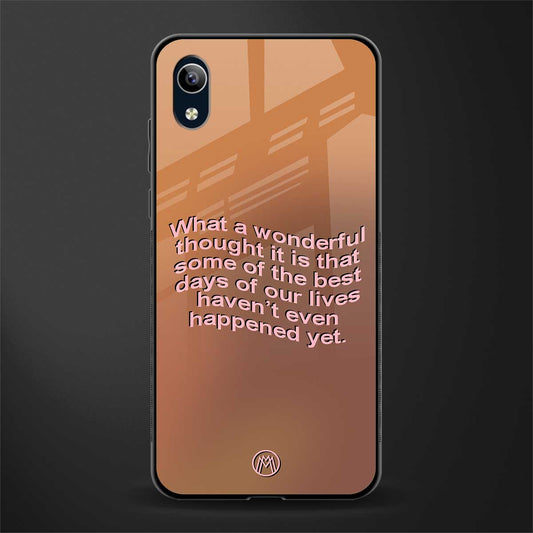 wonderful thought glass case for vivo y1s without fingerprint image