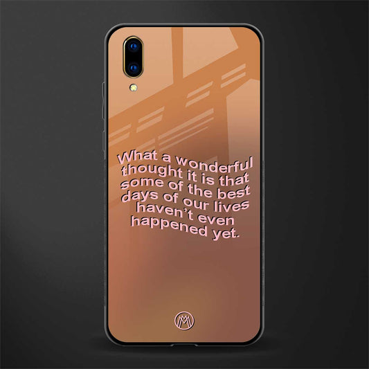 wonderful thought glass case for vivo v11 pro image