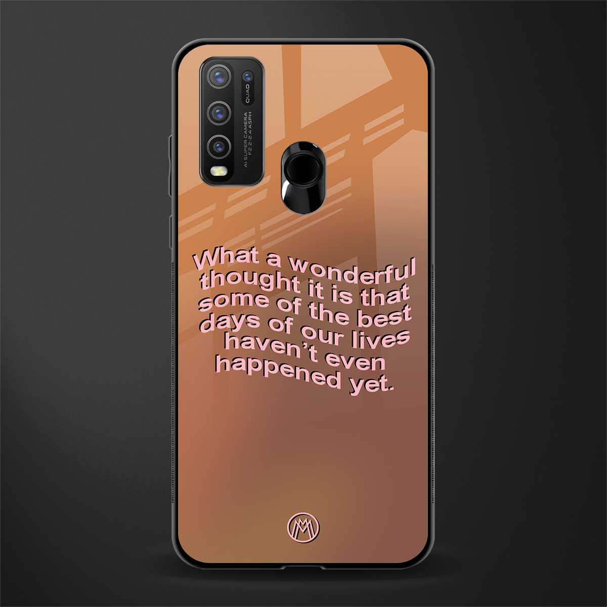 wonderful thought glass case for vivo y30 image