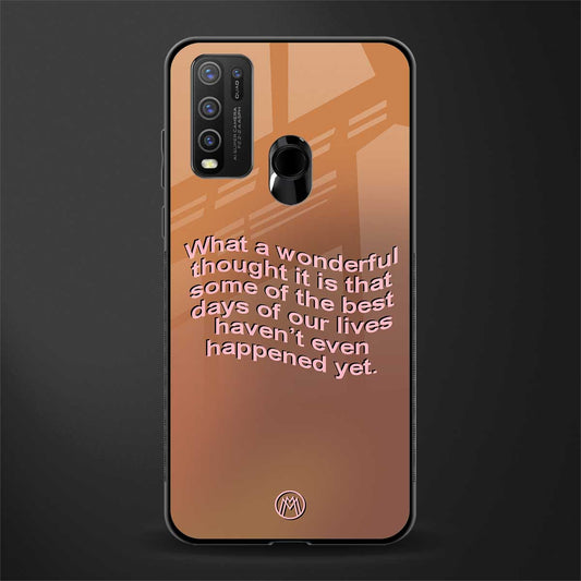 wonderful thought glass case for vivo y50 image