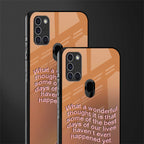 wonderful thought glass case for samsung galaxy a21s image-2