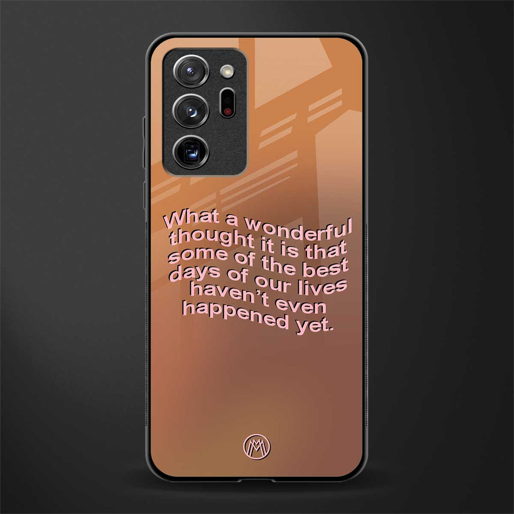 wonderful thought glass case for samsung galaxy note 20 ultra 5g image
