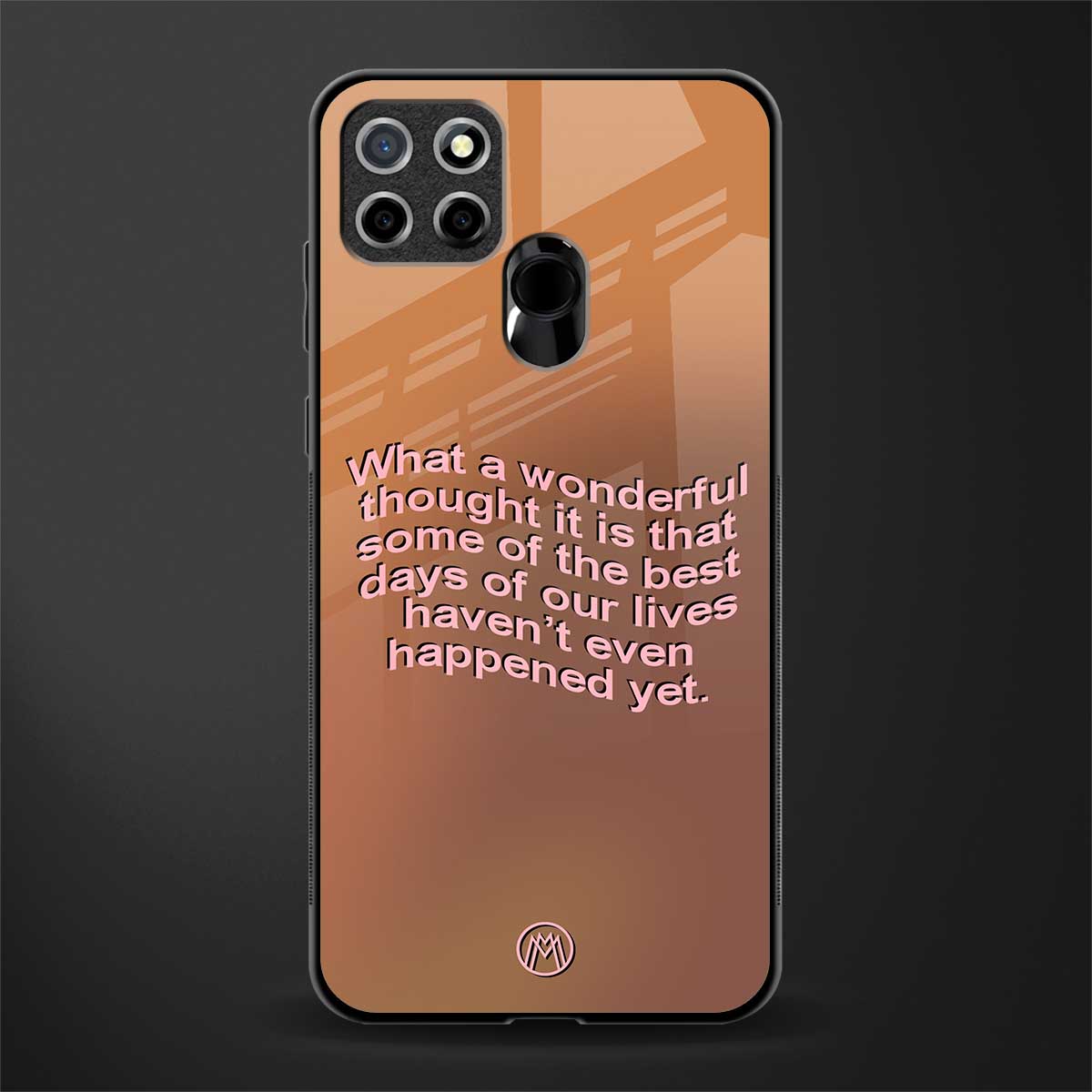 wonderful thought glass case for realme narzo 20 image