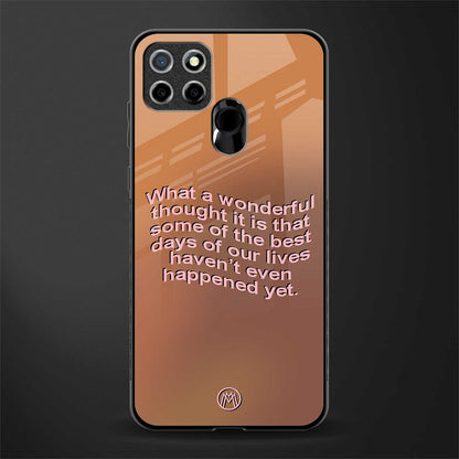 wonderful thought glass case for realme narzo 20 image