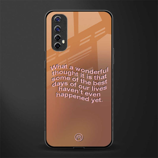 wonderful thought glass case for realme 7 image