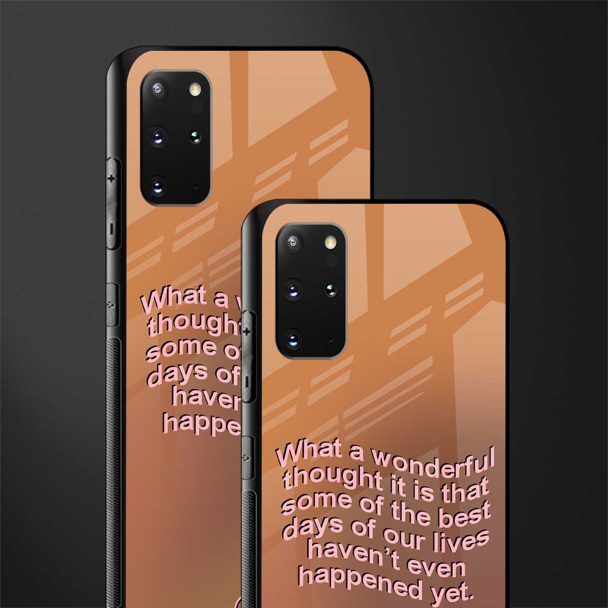 wonderful thought glass case for samsung galaxy s20 plus image-2