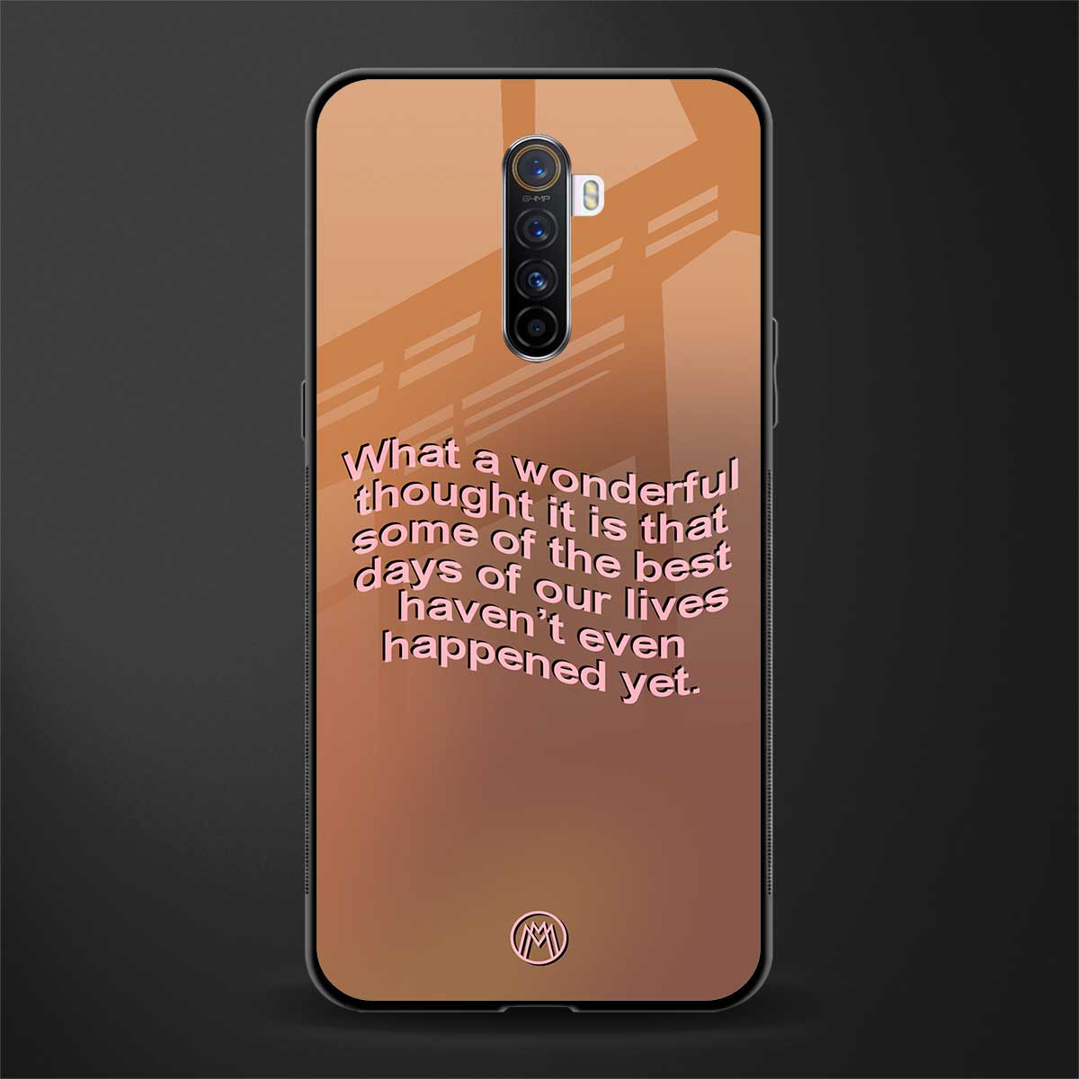 wonderful thought glass case for realme x2 pro image