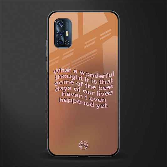 wonderful thought glass case for vivo v17 image