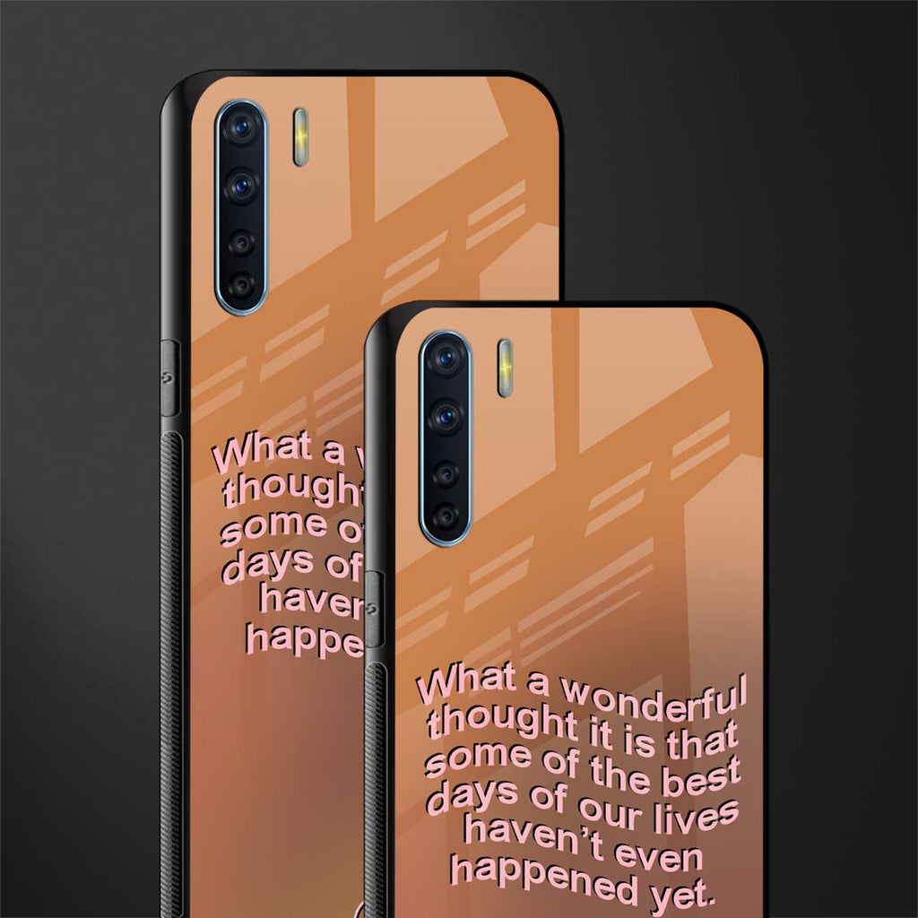 wonderful thought glass case for oppo f15 image-2