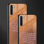 wonderful thought glass case for oppo f15 image-2