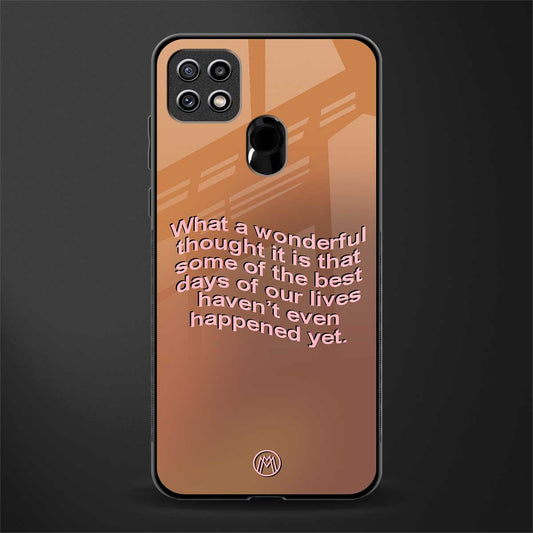 wonderful thought glass case for oppo a15 image