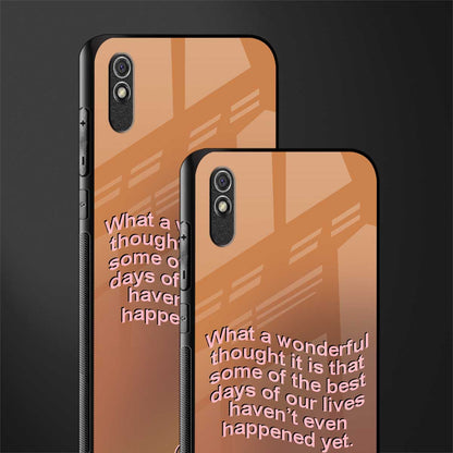wonderful thought glass case for redmi 9i image-2