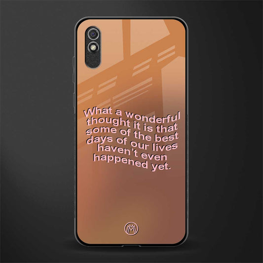 wonderful thought glass case for redmi 9i image