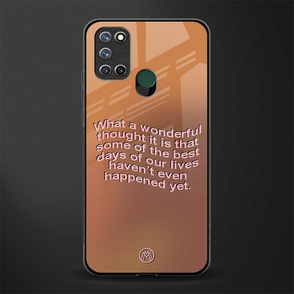 wonderful thought glass case for realme 7i image