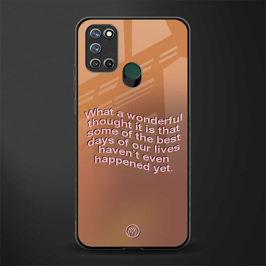 wonderful thought glass case for realme 7i image