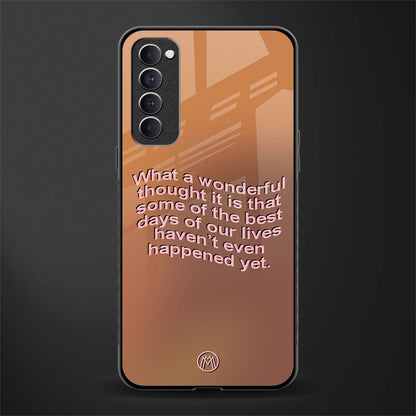 wonderful thought glass case for oppo reno 4 pro image